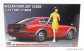 Hasegawa Nissan Fairlady 240zg Coupe With 70s Girl Figure 1972 1:24 /