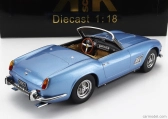 Ferrari 250gt California Spider v mierke kk s pevnou strechou 1960 1:18 Light Blue Met