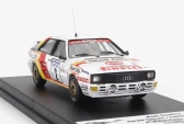 Trofeu Audi Quattro Sport N 2 Manx Isle Of Man Rally 1985 H.demuth - E.radaelli 1:43 Biela červená žltá