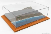 Atlantic Vetrina display box Diorama Base Strada Litorale - Sea Side Base - Lungh.lenght Cm 42.5 X Largh.width Cm 31.3 X Alt.height Cm 12.5 (altezza Interna Cm 9.7) 1:18 Plastový Displej