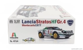 Italeri Lancia Stratos Hf Alitalia Gr.4 (nočná verzia) N 1 Winner Rally Montecarlo 1977 Sandro Munari - Silvio Maiga + Stratos Hf Street Version 1974 1:12 /