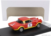 Trofeu Fiat 124 Abarth (night Version) N 5 6th Rally 1000 Lakes 1974 Leo Kinnunen - Also Aho 1:43 Červená Žlutá