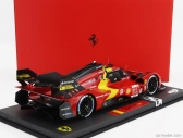 Bbr-models Ferrari 499p 3.0l Turbo V6 Team Ferrari Af Corse N 51 Winner 24h Le Mans 2023 Alessandro Pier Guidi - James Calado - Antonio Giovinazzi - Con Vetrina - With Showcase 1:18 Červená Žlutá Černá