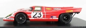 Spark-model Porsche 917k 4.9l Team Salzburg N 23 Winner 24h Le Mans 1970 Hans Herrmann - Richard Attwood 1:18 Červená Bílá