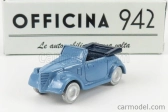 Officina-942 Fiat 500a Cabriolet Carrozzeria Montescani 1939 1:76 Svetlomodrá