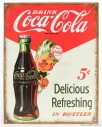 Edicola Accessories Metal Plate - Coca-cola 5 Cts 1:1