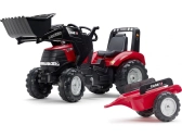 FALK – Šliapací traktor Case IH Puma 240CVX s nakladačom a vlečkou