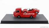 Rio-models Fiat 241 Assistenza Abarth Corse Car Transporter 1970 With Fiat Abarth 1000sp Spider 1:43 Red