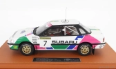 Topmarques Subaru Legacy Rs N 7 2nd Swedish Rally 1992 Colin Mcrae - Derek Ringer - Con Vetrina - With Showcase 1:18 Bílá Zelená Růžová
