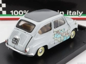 Brumm Fiat 600 Rally Raid Roma-calcutta 1955 13.260km In 11 Giorni - 11 Days 1:43 Grey