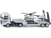 SIKU Super – policajný ťahač MAN s vrtuľníkom 1:87