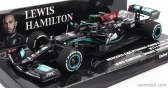 Minichamps Mercedes gp F1 W12 Mercedes M12 Eq Power+ Team Amg Petronas Motorsport Formula One N 44 Winner Brazilian Gp (with Flag) 2021 Lewis Hamilton 1:43 Black Green