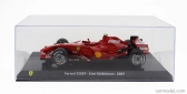 Edicola Ferrari F1  F2007 N 6 World Champion Season 2007 Kimi Raikkonen - Con Vetrina - With Showcase 1:24 F-1 Red Met