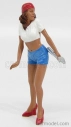 Americké diorámy Figúrky Lady Katie Girl - Meccanico - Mechanic Girl 1:18 White Blue
