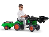 FALK – Šliapací traktor Supercharger s vlečkou