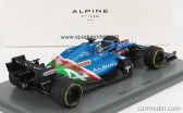 Spark-model Renault F1  A521 Renault E-tech 20b Team Alpine N 14 8th Abu Dhabi Gp 2021 Fernando Alonso 1:43 Modrá Met Červená Bílá