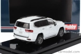 Zapaľovanie-model Toyota Land Cruiser (ja300w) Zx 2023 - Čierno-červený interiér 1:64 White Pearl