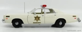 Greenlight Plymouth Fury Hazzard Police Rosco Patrol Car 1977 1:18 Bílá