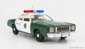 Greenlight Plymouth Fury Hazzard Police 1975 1:18 Zelená Bílá