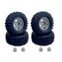 HBP240525 - 1.2inch Mudder Tire Set (60mm), Grey (4)