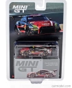 Mini-gt Nissan Gt-r Nismo Team Gainer Tanax N 11 Gt300 Trieda Super Gt 2023 Ryuichiro Tomita - Keishi Ishikawa - Yusuke Shiotsu 1:64 Červená Strieborná Sivá