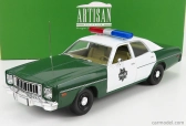 Greenlight Plymouth Fury Hazzard Police 1975 1:18 Zelená Bílá