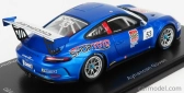 Spark-model Porsche 911 991 N 53 Porsche Carrera Cup France Champion 2018 A.guven 1:43 Blue