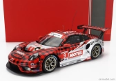Ixo-models Porsche 911 991-2 Gt3 R Team Pfaff Motorsport N 9 Gtd Pro Class 24h Daytona 2022 F.nasr - M.campbell - M.jaminet 1:18 Červená čierna strieborná