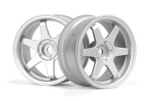 TE37 disky 26mm stříbrné (3mm offset) 2ks
