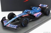 Spark-model Renault F1 A522 Team Alpine Bwt N 14 Monaco Gp 2022 Fernando Alonso - Con Vetrina - S vitrínou - Špeciálna krabica 1:18 Modrá Ružová