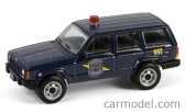 Greenlight Jeep Cherokee Michigan State Police 2001 1:64 Modrá
