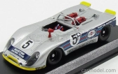 Najlepší model Porsche 908/02 Flunder Spider N 5 Test 1000km Nurburgring 1971 Von Hohenzollem - Von Bayern 1:43 Silver