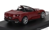 Edicola Ferrari Portofino Cabriolet Open 2018 - Con Vetrina - With Showcase 1:64 Rosso Mugello - Tmavě Červená