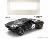 Norev Ford usa Gt40 Mkii 7.0l V8 Team Shelby American Inc. N 2 Winner 24h Le Mans 1966 B.mclaren - C.amon 1:43 Černá Stříbrná