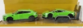 Maisto Lamborghini Urus 2018 With Huracan Lp640-4 Performante 2017 + Trailer 1:24 zelená