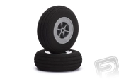 Mechová kolečka Deluxe 80mm s drážkami, 2ks