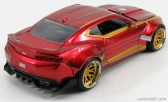 Jada Chevrolet Camaro Coupe s figúrkou Iron Mana 2016 1:24 červené zlato