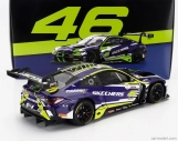 Minichamps BMW 4-series M4 Gt3 Team Wrt N 46 6th 24h Spa 2023 Valentino Rossi - Augusto Farfus - Maxime Martin 1:18 Fialová Žlutá Černá