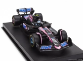 Bburago Alpine F1  A524 Team Bwt Alpine N 10 Season 2024 Pierre Gasly - With Pilot And Showcase 1:43 Černá Modrá Růžová