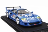 Bbr-models Ferrari F40 Lm 3.5l Turbo V8 Team Pilot Pen Racing N 56 24h Le Mans 1996 Michel Ferte - Olivier Thevenin - Nicolas Leboissetier - Con Vetrina - S vitrínou 1:18 Blue