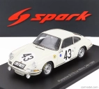 Spark-model Porsche 911s 1991cc Coupe Team J.franc N 43 24h Le Mans 1967 Antony Fischaber - Jacques Dewes 1:43 Biela