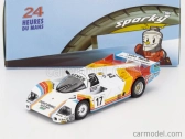 Spark-model Porsche 956 2.6l Twin Turbo Team Porsche Kremer Racing N 17 24h Le Mans 1984 Tiff Needell - David Sutherland - Rusty French 1:64 Bílá Červená Žlutá
