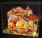 Detský miniatúrny domček Domček z farebnej glazúry