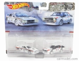 Mattel hot wheels Lancia Set 2x 037 N 037 Rally + Audi Quattro Sport N 2 Rally 1984 1:64 Biela