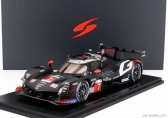 Spark-model Toyota Gr010 3.5l V6 Turbo Hybrid Team Gazoo Racing N 7 24h Le Mans 2024 Kamui Kobayashi - Jose Maria Lopez - Nyck De Vries 1:18 Black