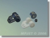 2260W Ovládacia páka náhonu krídelok pr.2mm Biela 2 ks