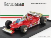 Brumm Ferrari F1  312t5 N 1 Monaco Gp 1980 Jody Scheckter - With Driver Figure 1:43 Red
