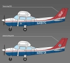 Model Kit letadlo 12367 - CESSNA 172 SKYHAWK CIVIL AIR PATROL (1:48)