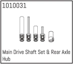 HBP240048 - (1010031) Main Drive Shaft Set & Rear Axle Hub