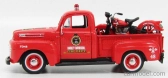 Maisto Ford USA F-1 Pick-up Custom Harley-Davidson 1948 + Motorcycle Harley Davidson El Knucklehead 1936 Fire Departmen 1:24 Red
